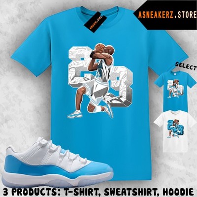 Shirt Match AJ 11 Low University Blue 2026 Sneaker Matching Number 23 MJ T-Shirt