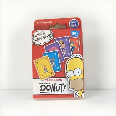 Seltenes The Simpsons Official Don t Be A Donut Kartenspiel Neu & Sealed Sammlerstück