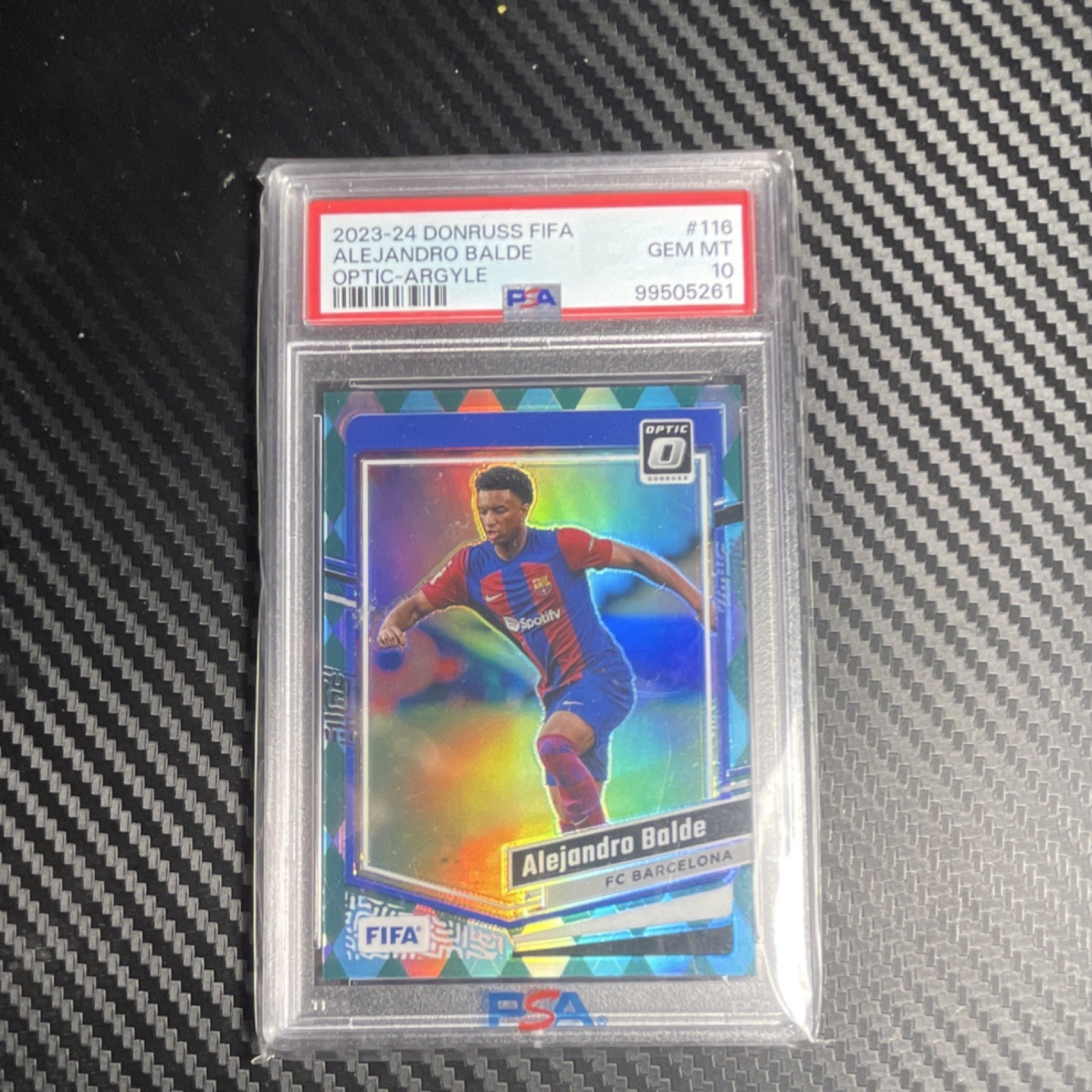 Panini 2023-24 Donruss FIFA Optic-Argyle Balde #116 PSA 10