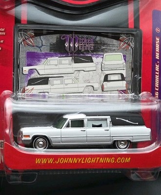 Johnny Lightning Wicked Wagons 1966 Cadillac Hearse 1:64 Diecast