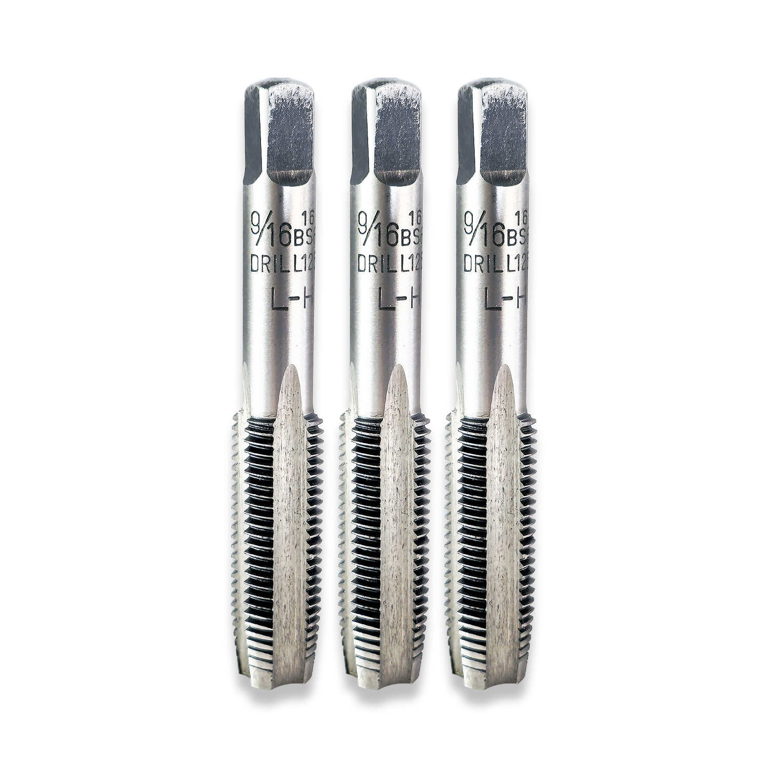 9/16″ x 16tpi TAPS SET BSF LEFT HAND THREAD FIRST SECOND PLUG TAP 9/16 BSF LH