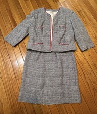 Vintage 1960's Sakowitz Paul Blumenstein Women's Dress Suit Size 12