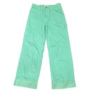 MOTHER SNACKS Smoothie Carpenter Sneak Ankle Wide Leg Jeans Summer Green 28 x 29 — photo 2