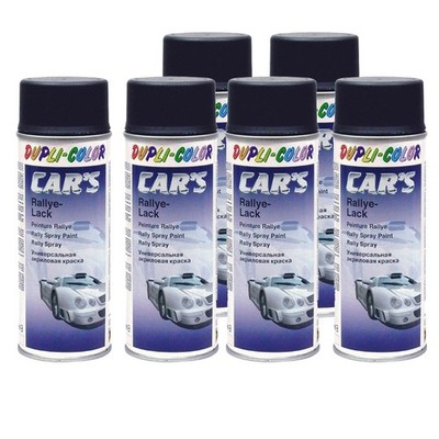 Rallye Lack schwarz glänzend Duplicolor Car's Lackspray 6x 400ml => 2400ml