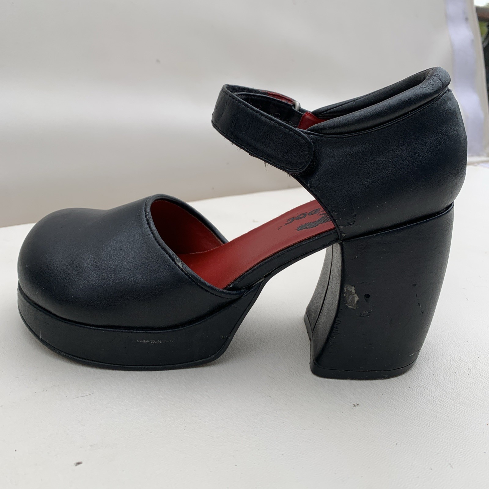 Vintage Rocket Dog Platform Shoes Heels Y2k Grunge Goth Sz 8 image 5