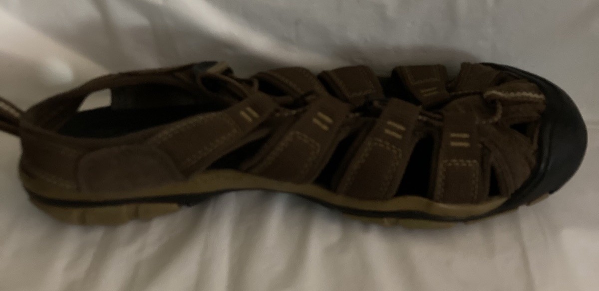 Keen Sandalo Uomo Escursionismo Outdoor TG 9 5 Marrone Stile Tela 1008661 Leggermente