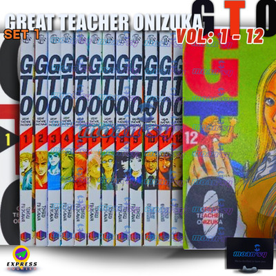 Great Teacher Onizuka GTO Vol 1-12 Manga English Full Set New by Tohru Fujisawa