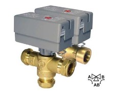 3-Wege-Elektro-Umschaltventil Typ EMV 110...89i0 (ähnlich Kugelhahn)