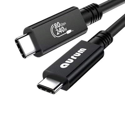 USB4 Kabel Datenkabel Ladekabel Thunderbolt 5 fähig für Macbook Laptop SSD eGpu - Bild 1 von 4