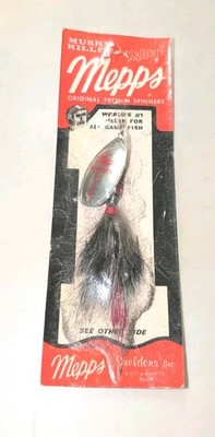 Mepps MUSKY KILLER by Sheldon NIP French Silver Spinner