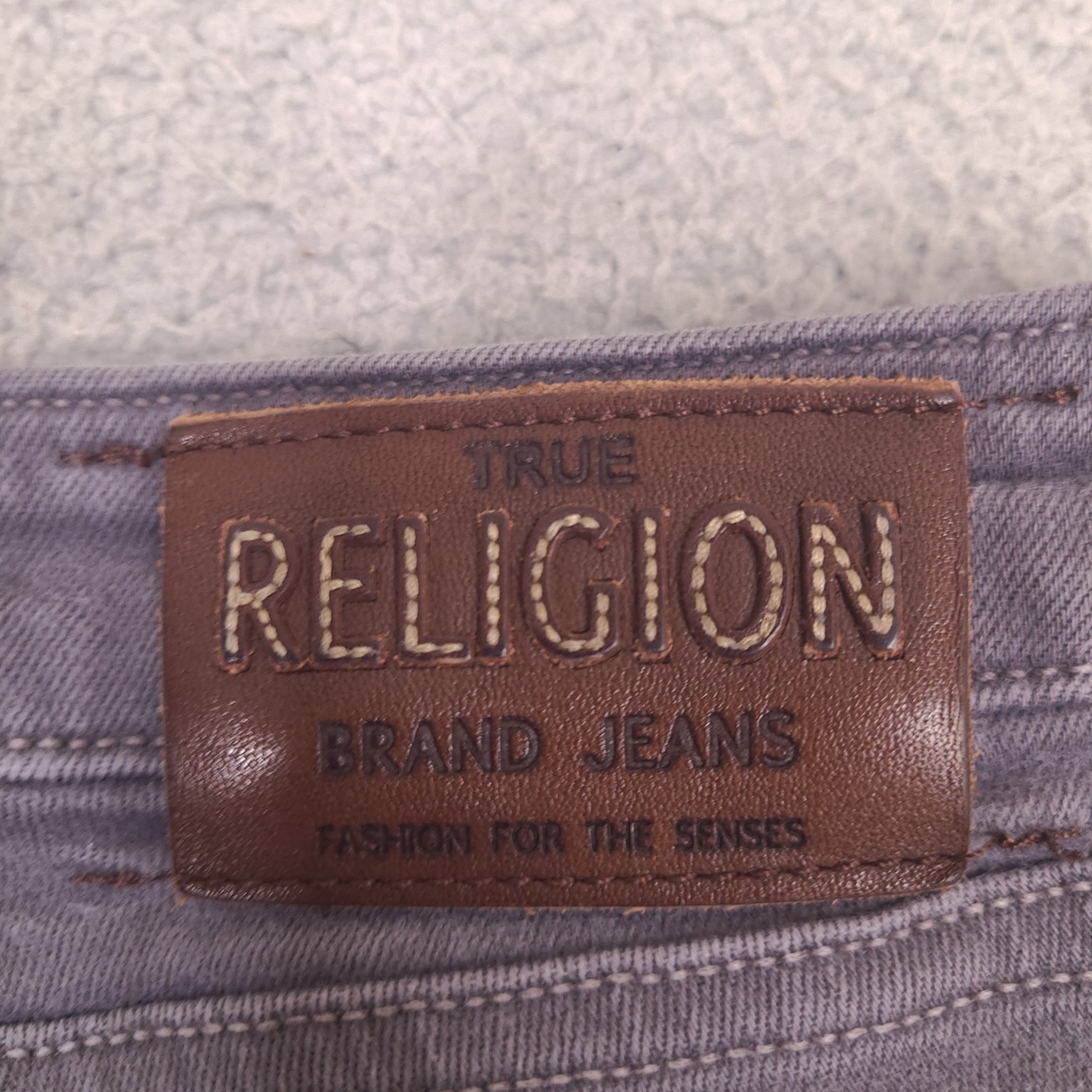 True Religion Skinny Jeans Womens 30 x 30 Gray Stretch Made In Italy Button Fly thumbnail 5