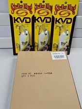 (3) Discontinued Strike King KVD 8.0 Dealer Box...Chart Sexy Shad...NIB!!!