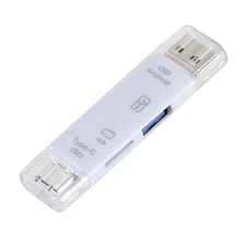 5 in 1 USB 3.0 Type C / USB / Micro USB SD TF Memory Card Reader OTG Adapter H