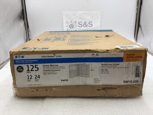 Eaton BRP12L125R 125 Amp 12 Space 1 PH 3W 120/240V Outdoor Main Lug Load Center