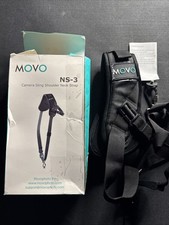 Movo NS-3 Padded Rapid Over-The-Shoulder Sling Camera Strap w/Quick Release Clip
