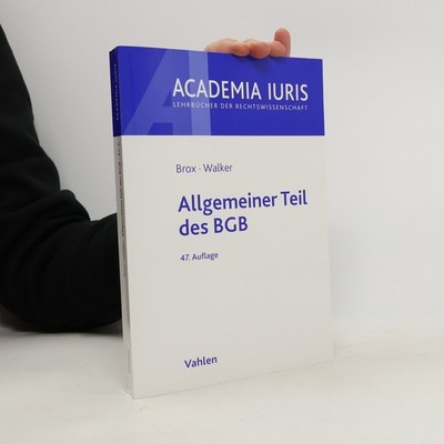 Allgemeiner Teil des BGB  |  Hans Brox