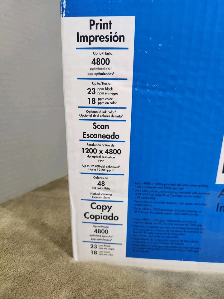 NEW HP PSC 2355xi All-In-One Inkjet Multicolor Printer Scanner Copier Genuine - Image 3 of 4