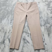 NEW Adrianna Papell Pants Womens 12 Tan Atmosphere Kate Fit Bi-Stretch Preppy