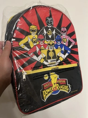 Vintage 1995 Saban Original Mighty Morphin Power Rangers Kids Backpack