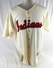 2003 Cleveland Indians Brandon Phillips #7 Game Issued Creme Trikot TBTC 1953 52