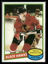 1980-81 Topps - Rich Preston #41 (RC) Chicago Black Hawks EX