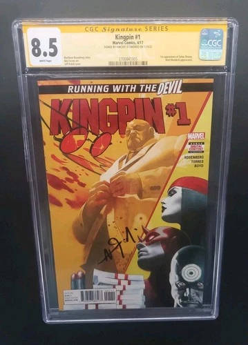 Kingpin #1 CGC Signed Vincent D'Onofrio Marvel Comics Rosenberg Torres Daredevil