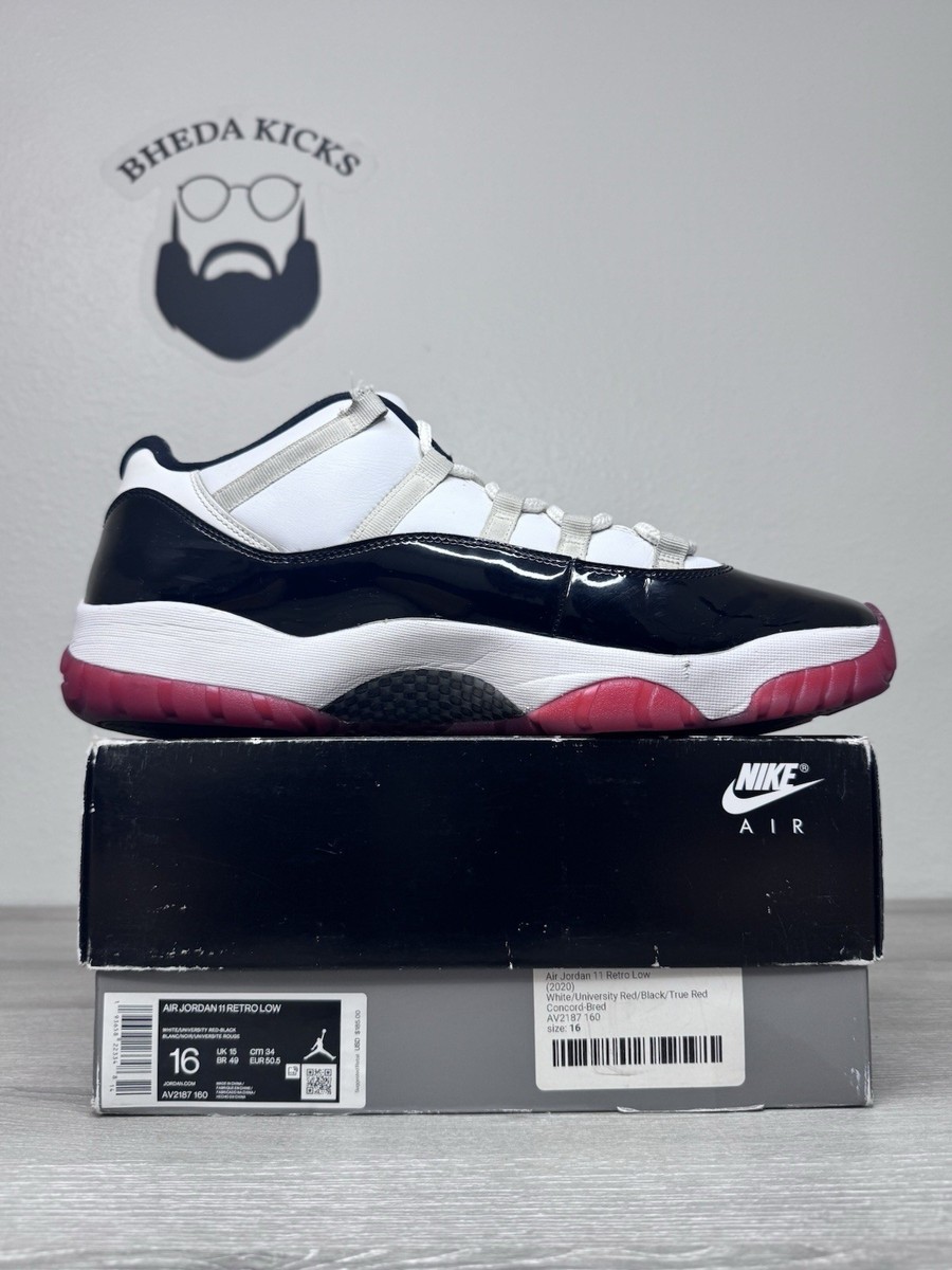 Size 16 - Jordan 11 Retro Low Concord Bred AV2187-160 Men's