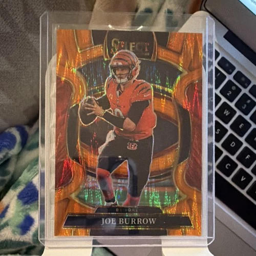 Panini 2025 Select Color Match Joe Burrow #57 Bengals Orange Shock Prizm /499