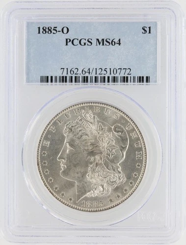 1885-O Morgan Dollar PCGS MS64 New Orleans Minted Silver Dollar No Reserve