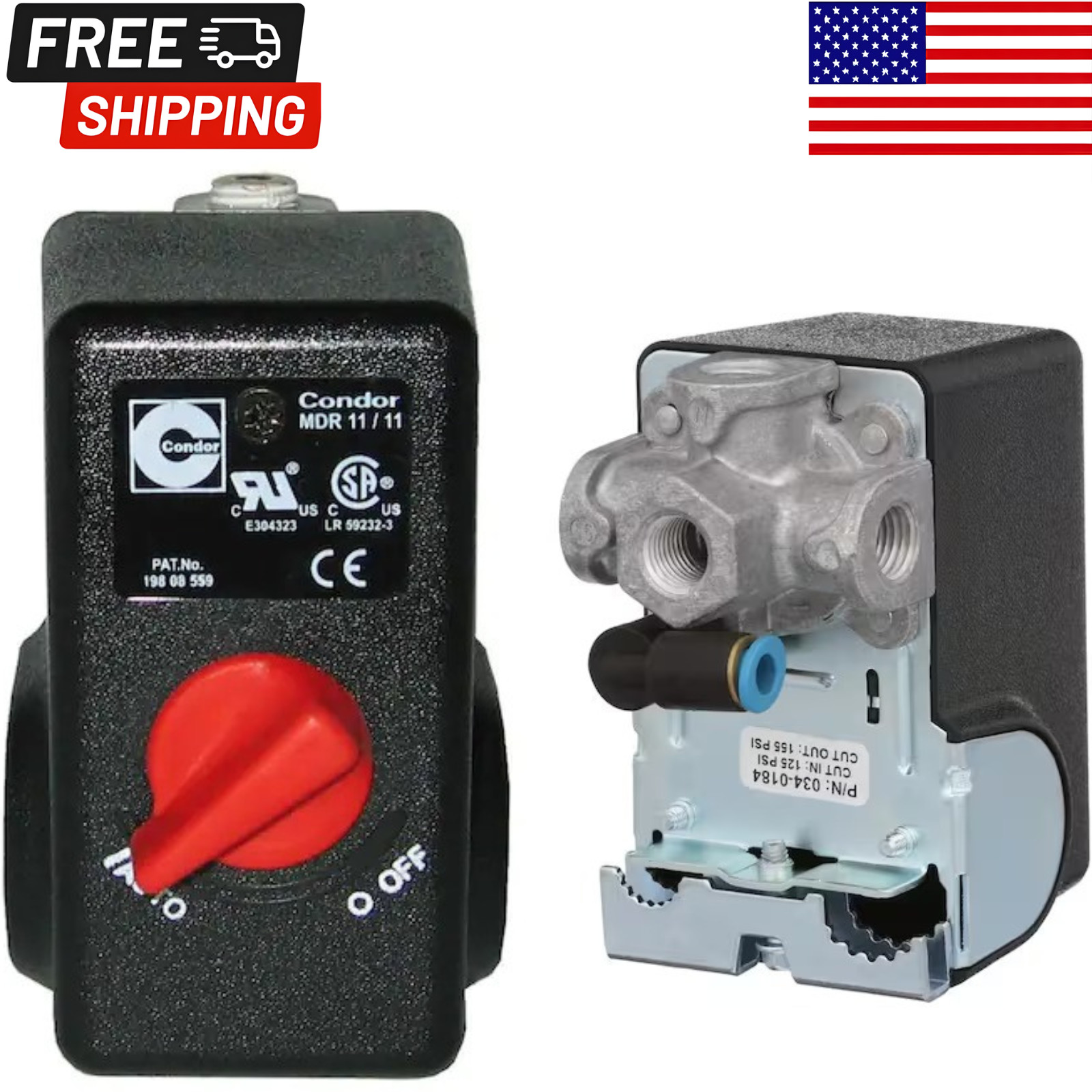 Pressure Switch 4 Port W/ Bleeder