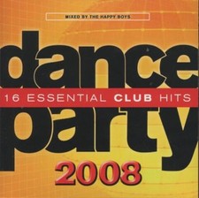 Dance Party: 16 Essential Club Hits 2008 MUSIC AUDIO CD mixed house pop songs 