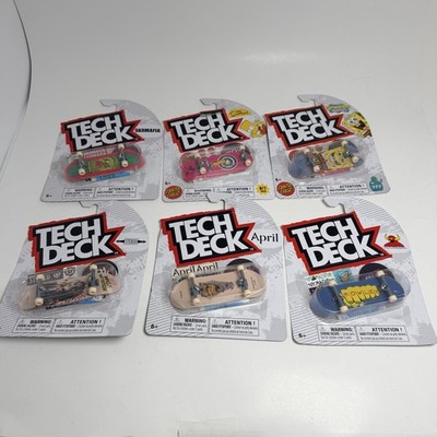 Tech Deck Fingerboard Lot of 6 Santa Cruz April Toy Machine Stereo Sk8mafia