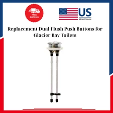 Replacement Dual Flush Push Buttons for Glacier Bay Toilets