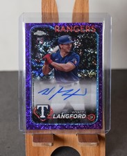 2024 Topps Chrome Update Series - Autographs Wyatt Langford #AC-WL Purple...