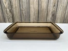 Vintage Pyrex #232 Amber Brown Glass Baking Pan Casserole Dish 13”x 9”x 2” 3QT