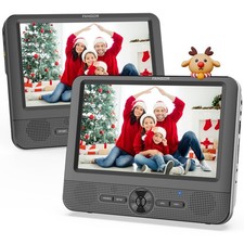 FANGOR 7.5 Inch Dual Car DVD Player, Portable Headrest Video Player for Car w...