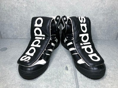 Adidas Jeremy Scott JS Conductor Hi Big Tongue Black White Sneakers US8 G00905