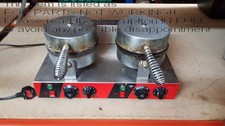 UNTESTED 2.5kw Commercial Double Waffle Iron Stainless Steel