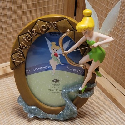 Disney Tinker Bell ''Fairytale Love'' 4x6 Photo Frame Westland Giftware #17768 w/