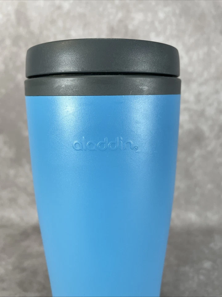 Aladdin Insulated eCycle Travel Coffee Mug Cup 16 oz Blue w/ Twist Lid - Image 2 of 4