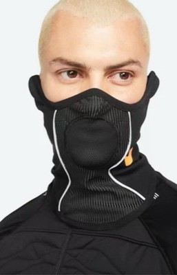 NEW NIKE DRI-FIT STRIKE WINTER WARRIOR SNOOD. SIZE Small/Med BLACK/TOTAL ORANGE