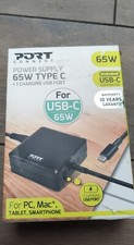 Image of Port Connect 900097-UK Power Supply 65W Type C - Black