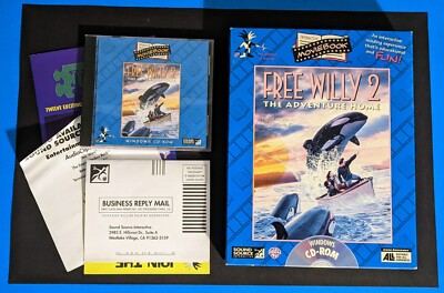 Free Willy 2: The Adventure Home (PC CD-ROM Moviebook) Windows 3.1