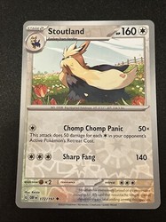Stoutland 172/197 Obsidian Flames Reverse Holo Uncommon