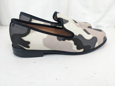 Duke + Dexter Size 8 Grey White Camouflage Canvas Slip On  display picture 3