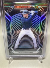 2021 Panini Obsidian Electric Etch Carolina Blue Freddie Freeman Atlanta Braves
