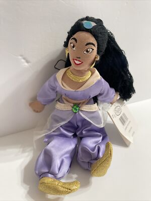 The Disney Store Aladdin Movie Princess Jasmine Mini 10  Bean Bag Toy