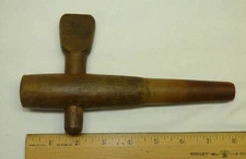 Palmer's # 8 Wood Barrel Bung Vtg Wine Cask Beer Keg Spigot Spout Tap Faucet H