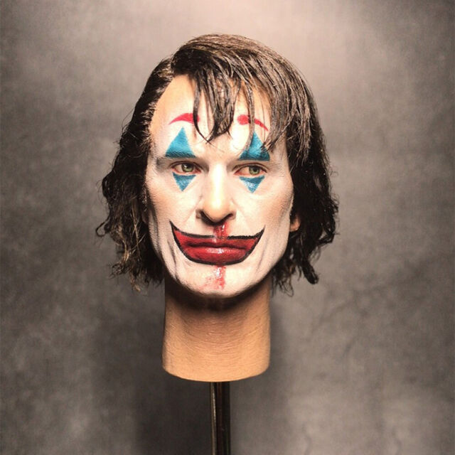 XT001 Joker Joaquin Phoenix 1/6 Head Carving Sculpture Figure Accessory JK02