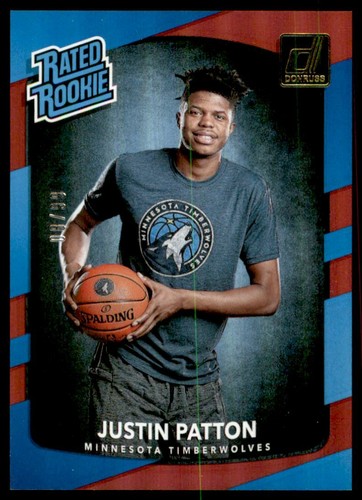 2017 Panini Donruss Basketball Holo Red Laser Justin Patton #185